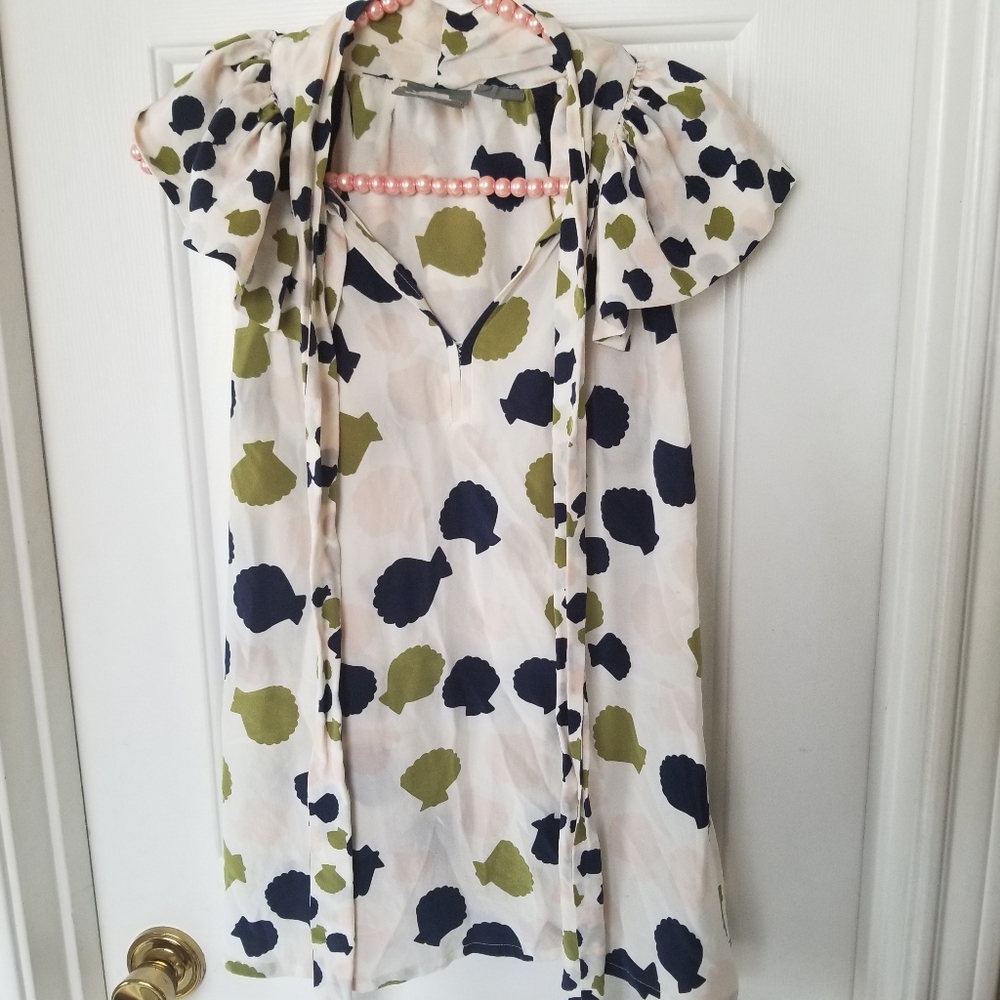 Anthropologie silk top - Picture 3 of 7